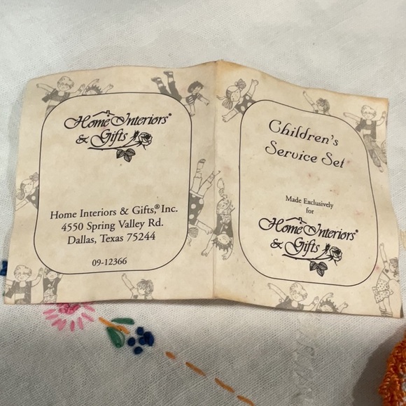 Home Interiors vintage Margery Daw nursery rhyme 2 piece set - Picture 8 of 9